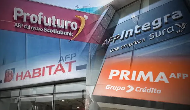 Cuatro AFP en el mercado peruano administran los fondos de 8,4 millones de afiliados activos. De los cuales, 3,3 millones están en AFP Integra, 2,3 millones en Prima AFP, 1,7 millones en Profuturo y más de 1 millón en Habitat. Foto: composición LR