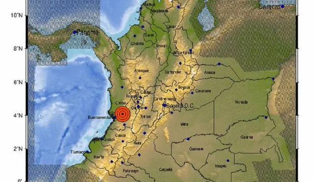 El sismo de 5,5 en Colombia ocurrió en paralelo al que se vivió en Perú. Foto: Servicio Geológico Colombiano