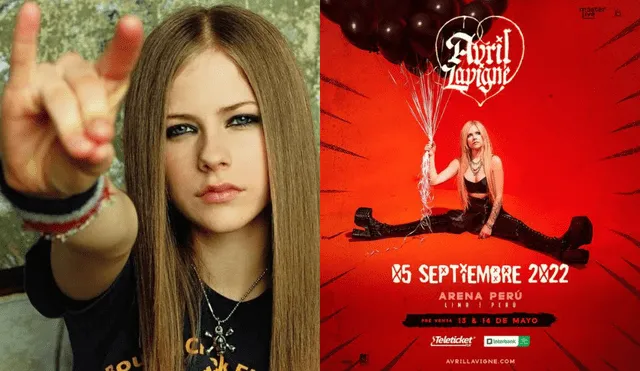 Esto es todo lo que debes saber para conseguir las entradas en preventa del concierto de Avril Lavigne. Foto: composición/ Instagram/ Teleticket