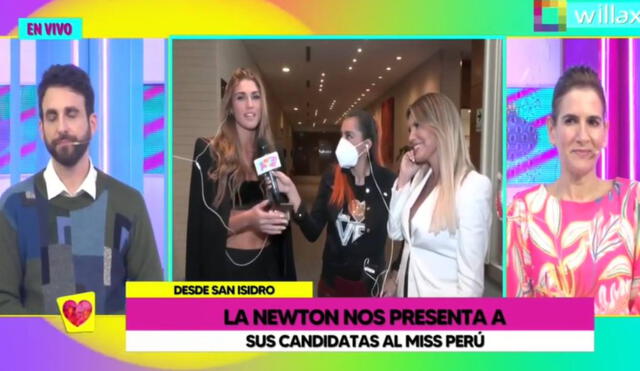 Alessia Rovegno cuenta su experiencia como candidata al Miss Perú 2022. Foto: captura de Willax TV