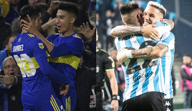Boca Juniors y Racing competirán por un boleto a la final de la Copa de la Liga Argentina. Foto: AFP/Twitter