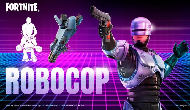 La skin de Robocop cuesta 1.500 paVos en la tienda de Fortnite; además, también puedes compara artículos temáticos del personaje. Foto: Fortnite