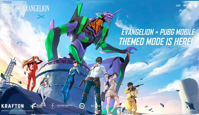 El evento crossover entre PUBG Mobile y Evangelion inicia hoy con mucho contenido temático del anime. Foto: PUBG Mobile