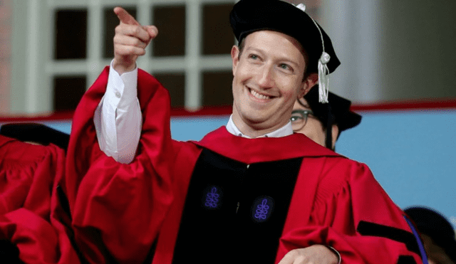 En el 2017, Mark Zuckerberg logró graduarse de su universidad. Foto: AFP