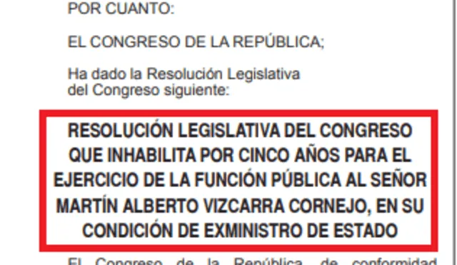 La decisión del Congreso fue publicada este 14 de mayo por la pagina oficial del diario El Peruano. Foto: Captura El Peruano.