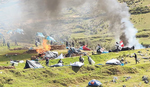 En el sur, el conflicto más sonado ha sido el que han seguido diversas comunidades campesinas de las regiones de Apurímac y Cusco contra la empresa minera Las Bambas. Foto: difusión
