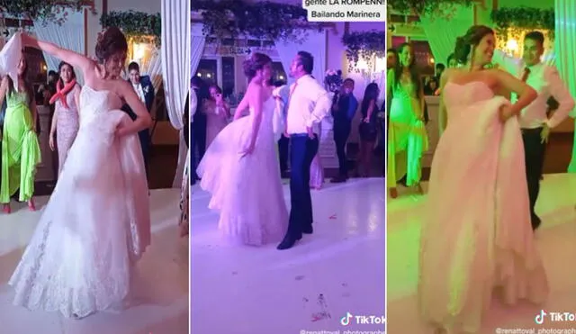 La increíble coreografía de esta pareja se volvió viral en las redes sociales. Foto: captura de TikTok