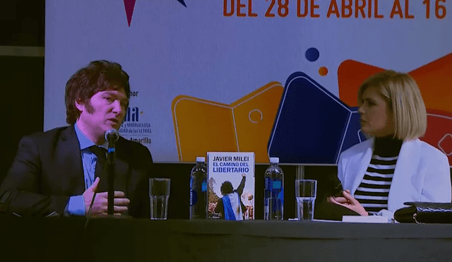Javier Milei presentó su nuevo libro “El camino del libertario” y habló de las próximas elecciones presidenciales. Foto: captura de pantalla / Clarín