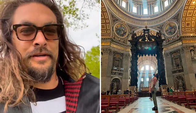 Jason Momoa causó polémica con su visita al Vaticano, mientras filmaba "Rápidos y furiosos 10". Foto: Jason Momoa/Instagram