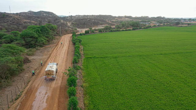 Con ejecución del Corredor Vial Alimentador de Tumbes se desarrollará agricultura en región fronteriza. Foto: MTC.