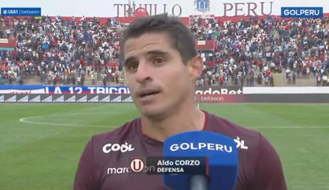 Aldo Corzo fue titular en el empate entre Universitario vs. Carlos Mannucci por la Liga 1. Foto: captura GolPerú
