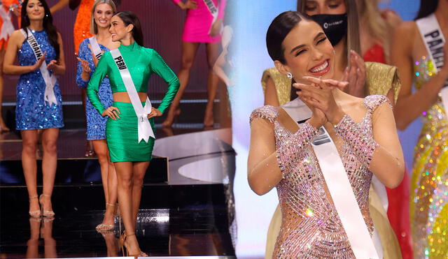 Janick Maceta se convirtió en la primera peruana en 64 años que ingresó al top 3 de Miss Universo. Foto: composición / AFP