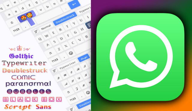 Aunque no parezca, WhatsApp tiene muchas formas de modificar el tipo de letra de nuestras conversaciones. Foto: Composición LR