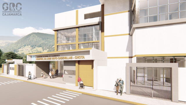 Maqueta del futuro Hospital José Soto Cadenillas de Chota. Foto: GORE Cajamarca.