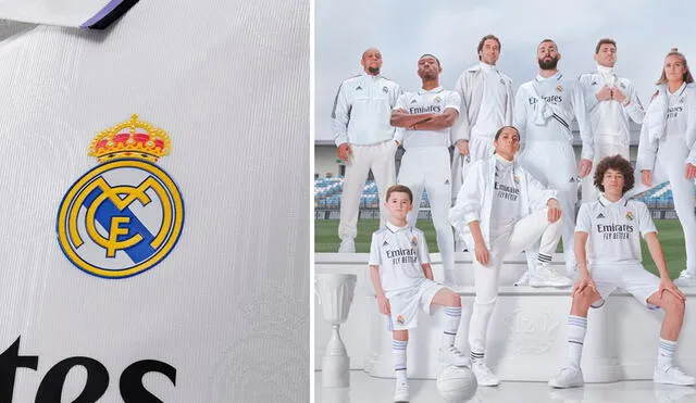 Real Madrid volverá a lucir detalles morados en su camiseta principal. Foto: composición GLR/Real Madrid