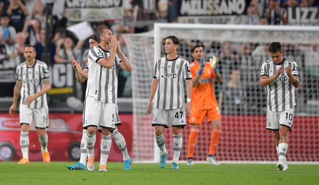 Juventus se enfrenta a Lazio en el último partido del italiano Chielini y el argentino Dybala. Foto: @juventusfces