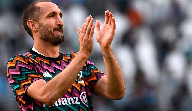 Giorgio Chiellini juega su temporada 17 con la camiseta de la Juventus. Foto: AFP