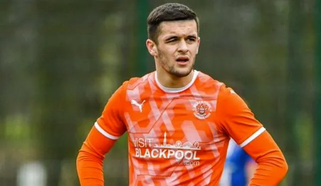 Jake Daniels fue el goleador del Blackpool en las divisiones inferiores. Foto: Blackpool FC