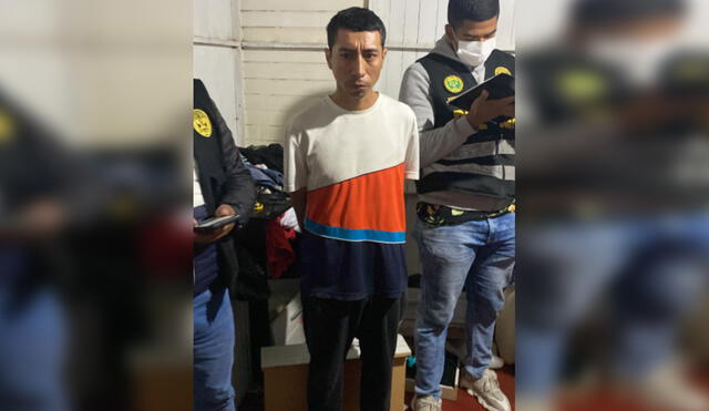 El delincuente fue identificado como Jorge Luis Puquio Gómez. Foto: PNP