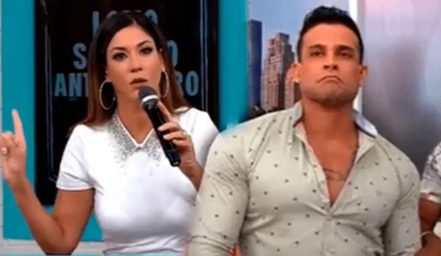 Tilsa Lozano le recordó a Christian Domínguez un episodio de violencia entre él y Vania Bludau cuando fueron pareja. Foto: composición LR/América TV