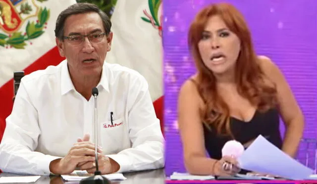 Magaly Medina critica a Martín Vizcarra. Foto: GLR / captura ATV