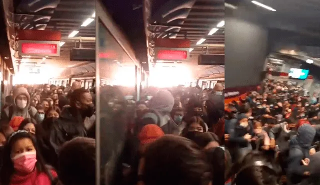 La explosión desató el pánico entre los pasajeros del Metro de Santiago. Foto: T13