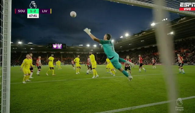 Liverpool vs. Southampton: Matip anota el 2-1 por la Premier League. Foto: captura ESPN