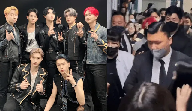 Idols ENHYPEN fueron abordados por una multitud de fans a su regreso a Corea del Sur tras festival en Alemania. Foto: composición Hybe/Newsen
