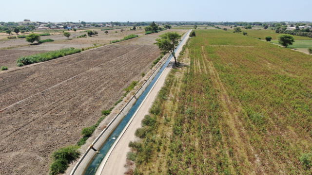 Canal Quiroz beneficiará a 40.000 familias del valle San Lorenzo. Foto: Midagri.