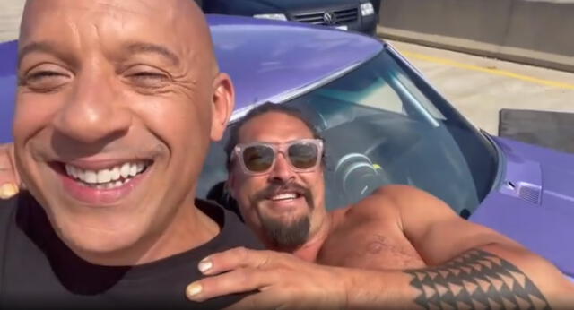 Vin Diesel y Jason Momoa grabaron un video desde el set de "Fast X", la décima película de "Rápidos y furiosos". Foto: captura de Instagram