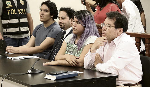 Acusados. Kevin Villanueva y Andrea Aguirre (extremos) confesaron el horrendo crimen. Foto: difusión