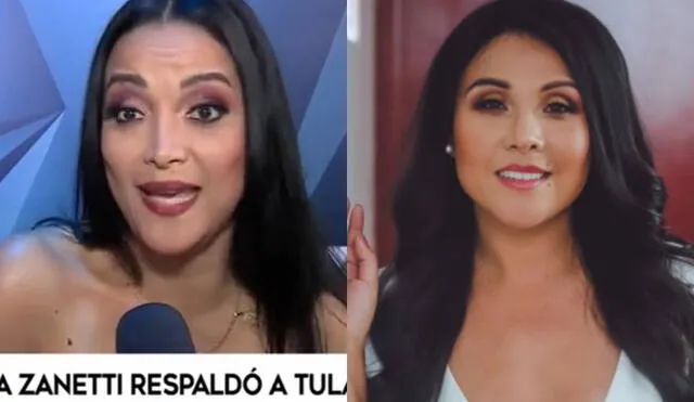 Mariella Zanetti le da su apoyo incondicional a Tula Rodríguez. Foto: composición/ captura de América TV/ Instagram