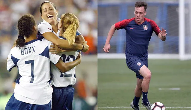 Las jugadoras estadounidensen vienen visibilizando la falta de igualdad en este deporte hace años. Foto: Composición LR/ AFP