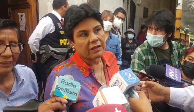 Legisladora estuvo en Arequipa para reunión con autoridades. Foto: captura video La República