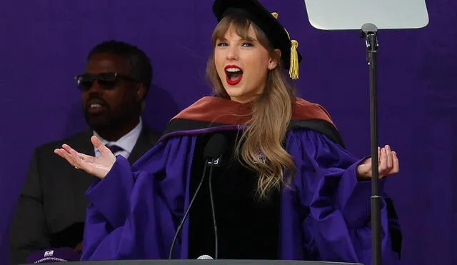 Taylor Swift es doctora honoris causa por la Universidad de Nueva York. Foto: AFP