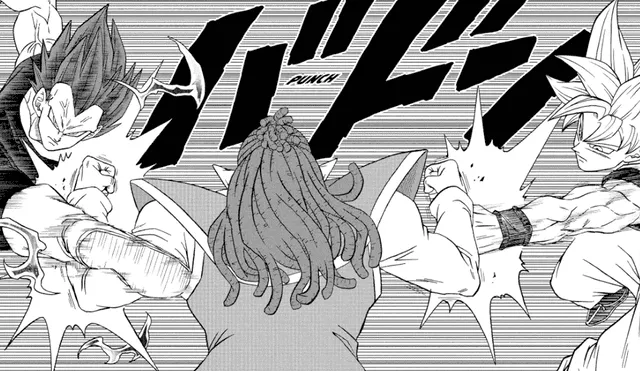 Goku y Vegeta se enfrentaron juntos a Gas en el capítulo 84 del manga de "Dragon Ball Super". Foto: Shueisha