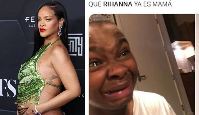 Conoce los mejores memes luego del anuncio del nacimiento del bebé de Rihanna y A$ap Rocky. Foto: Composición/Twitter
