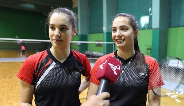 Fernanda y Rafaela Munar destacan a nivel individual y en dobles del bádminton. Foto: IPD