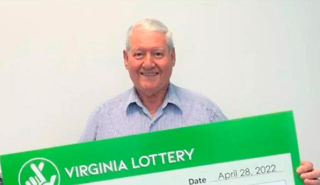 Vicente Mosquera acertó los cinco números ganadores de la lotería de Estados Unidos. Foto: Virginia Lottery
