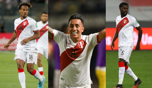 Carrillo, Cueva y Ramos podrían jugar su segundo mundial en diciembre de 2022. Foto: composición LR/Luis Jimenez/AFP.