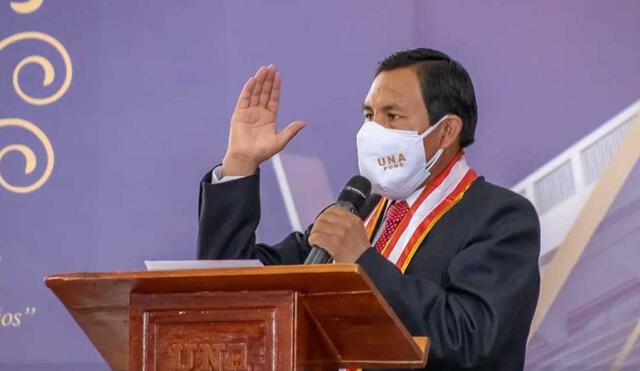 Paulino Machaca Ari, rector de la Universidad Nacional del Altiplano. Foto: La República.