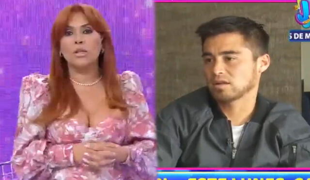 Magaly Medina quedó sorprendida al entrevistar en exclusiva a Rodrigo ‘Gato’ Cuba. Foto: capturas/ATV
