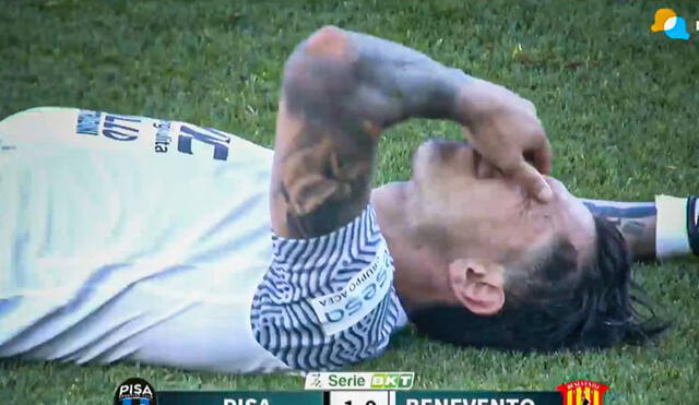 Gianluca Lapadula no pudo conseguir llegar a la final del ascenso. Foto: captura/Nativa