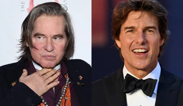 Tom Cruise quiso siempre que Val Kilmer estuviera en "Top gun: Maverick" pese a los problemas de voz del actor. Foto: composición/ AFP