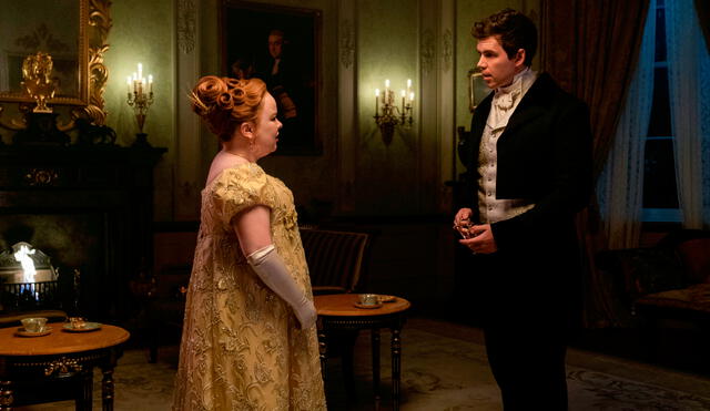 Penelope Featherington y Colin Bridgerton tendrán varias escenas íntimas en la tercera temporada. Foto: Netflix.