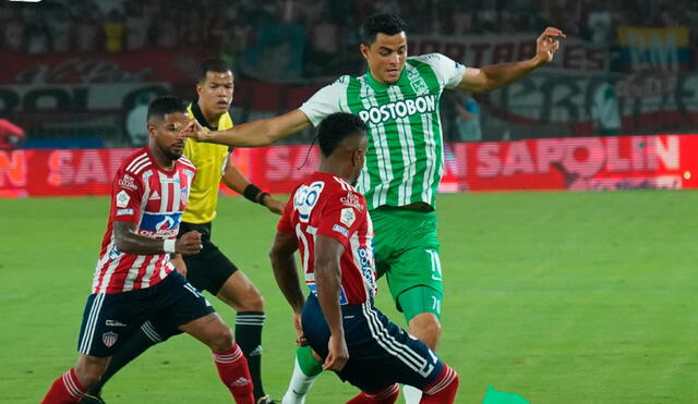 Junior y Atlético Nacional juegan a las 7.30 p. m. (hora peruana). Foto: Atlético Nacional