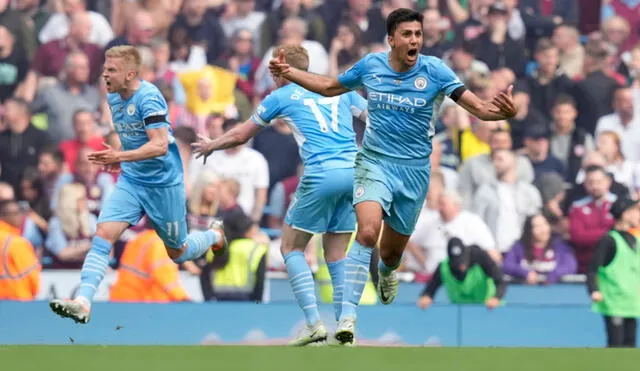 Manchester City se consagra bicampeón de la Premier League. Foto: EFE