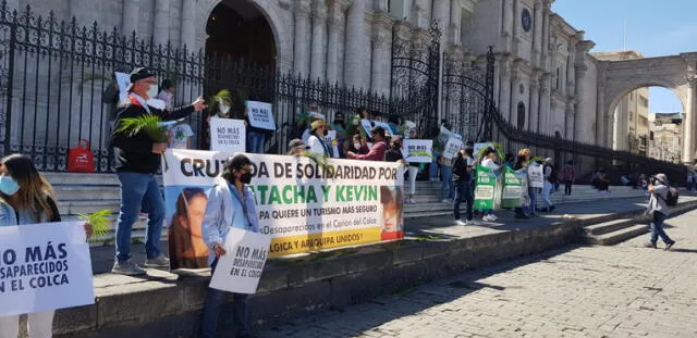 Ambas familias se organizaron y realizaron una cruzada de solidaridad en las ciudades de Arequipa, Cabanaconde, Chivay y Bruselas (capital de Bélgica). Foto: Wilder Pari /URPI