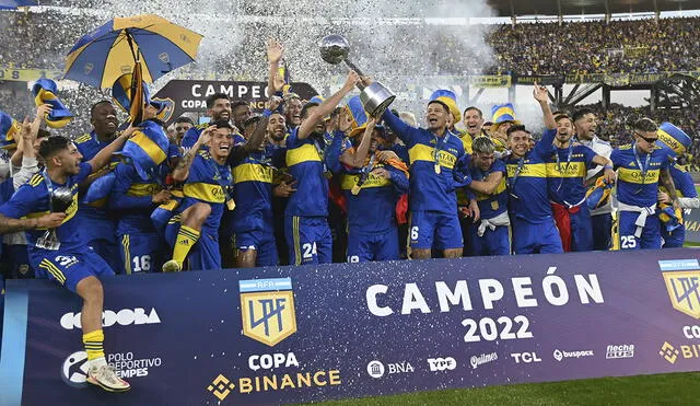 Boca Juniors de Luis Advincula y Carlos Zambrano se quedó con la final de la Copa de la Liga Profesional Argentina. Foto: EFE