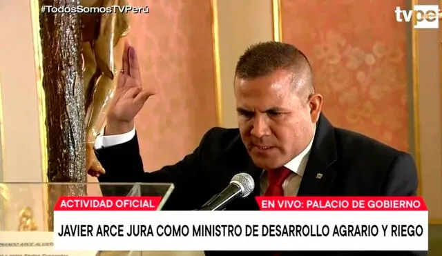 Arce Alvarado es licenciado en Administración de Empresas. Foto: captura TV Perú